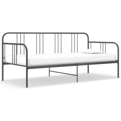 vidaXL Sengestel - 324751 - Gråt Metal Sovesofa - Lille Plads Løsning vidaXL Sengestel - 324751 - Gråt Metal Sovesofa - Lille Plads Løsning