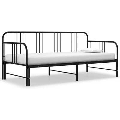vidaXL Sängirunko - Musta metalli 90x200 cm vidaXL Sängirunko - Musta metalli 90x200 cm