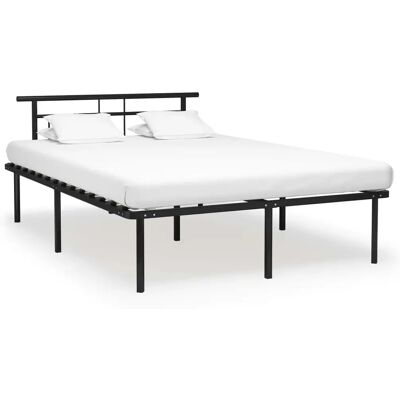 vidaXL Bettrahmen Schwarz Metall 140x200 cm - Bettrahmen vidaXL Bettrahmen Schwarz Metall 140x200 cm - Bettrahmen