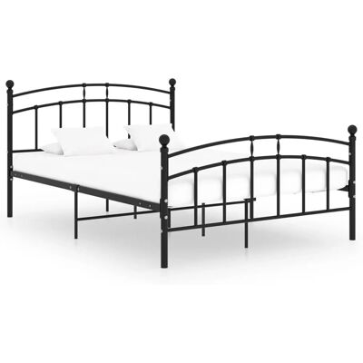 vidaXL Bettgestell Schwarz Metall 200x200 cm - Bettgestell vidaXL Bettgestell Schwarz Metall 200x200 cm - Bettgestell