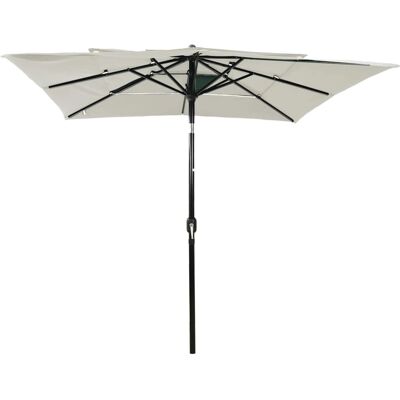 vidaXL Sonnenschirm mit Aluminiummast 3-lag Sandfarbe - Sonnenschirm vidaXL Sonnenschirm mit Aluminiummast 3-lag Sandfarbe - Sonnenschirm