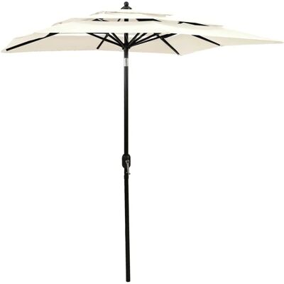 vidaXL Guarda-sol de jardim de 3 camadas - Poliéster com proteção UV vidaXL Guarda-sol de jardim de 3 camadas - Poliéster com proteção UV