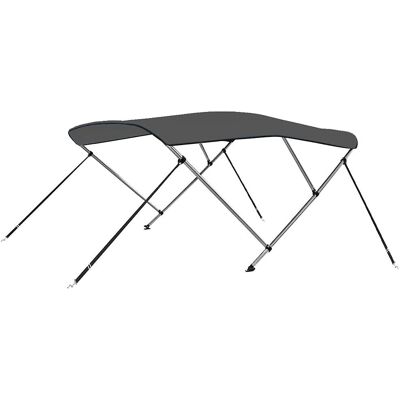 vidaXL 3-Bow Bimini Top - Antracit 183x140x137 cm vidaXL 3-Bow Bimini Top - Antracit 183x140x137 cm