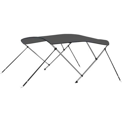 vidaXL Tenda barca 3-archi Antracite 183x196x137 cm vidaXL Tenda barca 3-archi Antracite 183x196x137 cm