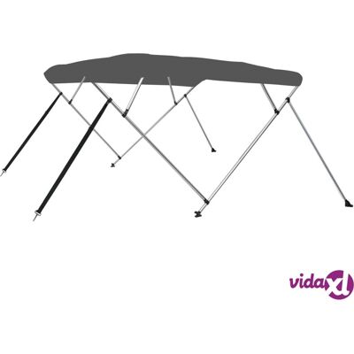 vidaXL Bimini de 4 arcos - Toldillo para barco - Antracita vidaXL Bimini de 4 arcos - Toldillo para barco - Antracita