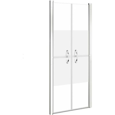vidaXL Drzwi prysznicowe Matowe ESG 76x190 cm - Drzwi prysznicowe vidaXL Drzwi prysznicowe Matowe ESG 76x190 cm - Drzwi prysznicowe