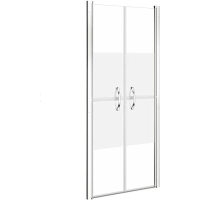 vidaXL Drzwi Prysznicowe Matowe ESG 86x190 cm - Drzwi Prysznicowe vidaXL Drzwi Prysznicowe Matowe ESG 86x190 cm - Drzwi Prysznicowe