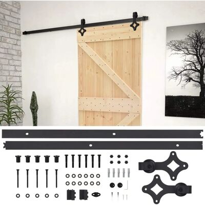 vidaXL Puerta corredera - Pino macizo - 90x210 cm vidaXL Puerta corredera - Pino macizo - 90x210 cm