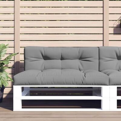 vidaXL cuscino grigio per divano pallet 120x40x10 cm - Mobili vidaXL cuscino grigio per divano pallet 120x40x10 cm - Mobili