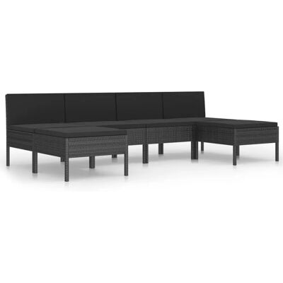 VidaXL Gartenmöbel-Set - Modular, wetterbeständig, 6-teilig VidaXL Gartenmöbel-Set - Modular, wetterbeständig, 6-teilig