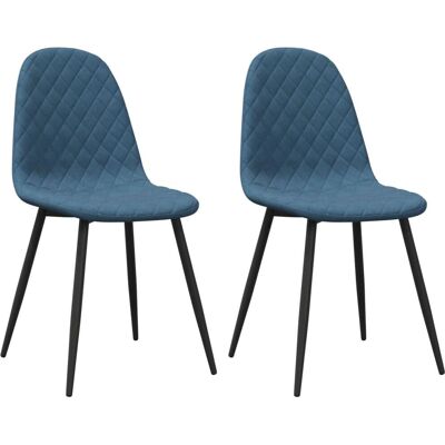 vidaXL 325645 Blaue Samt Esszimmerstuhl - Restaurantmöbel vidaXL 325645 Blaue Samt Esszimmerstuhl - Restaurantmöbel