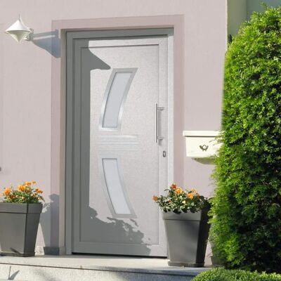 vidaXL Voordeur Wit 108x200 cm - Front Door vidaXL Voordeur Wit 108x200 cm - Front Door