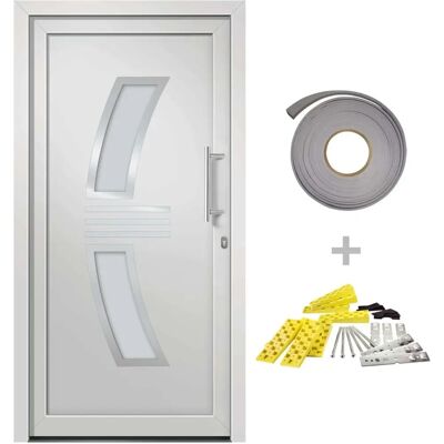 vidaXL Haustür Weiß 98x208 cm - Front Door vidaXL Haustür Weiß 98x208 cm - Front Door