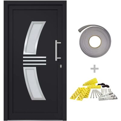 vidaXL Haustür Anthrazit - 88x200 cm - Front Door vidaXL Haustür Anthrazit - 88x200 cm - Front Door