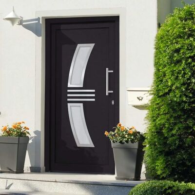 vidaXL Voordeur Anthracite 108x208 cm - Front Door vidaXL Voordeur Anthracite 108x208 cm - Front Door