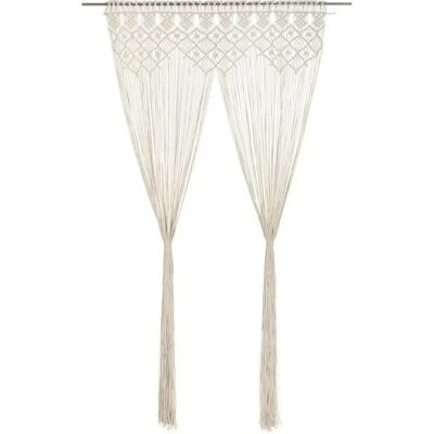 vidaXL Macramé Gordijn 140x240 cm Katoen Huis Schaduw Gordijn Transparant - Gordijn vidaXL Macramé Gordijn 140x240 cm Katoen Huis Schaduw Gordijn Transparant - Gordijn