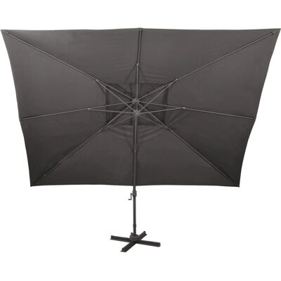 vidaXL Anthrazit Doppel-Top Gartenschirm - Gartenschirm vidaXL Anthrazit Doppel-Top Gartenschirm - Gartenschirm