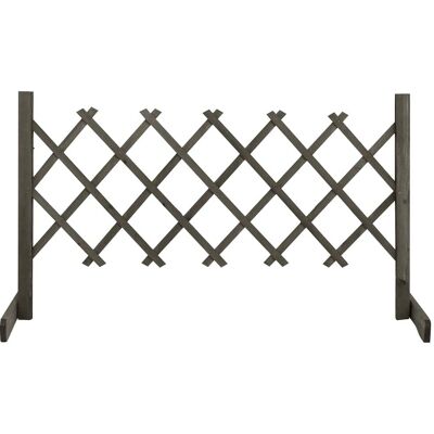 vidaXL Solidny płot ogrodowy z sosny 120x60 cm Szary vidaXL Solidny płot ogrodowy z sosny 120x60 cm Szary