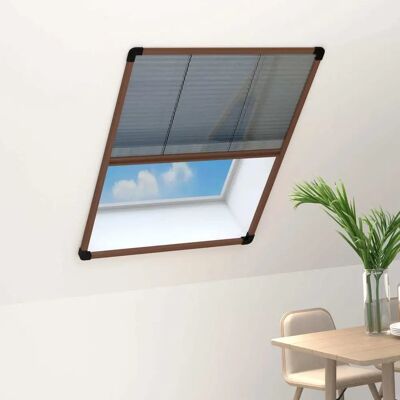 vidaXL Aluminium Bruine Plissé Insectenhor - Insectenhor vidaXL Aluminium Bruine Plissé Insectenhor - Insectenhor
