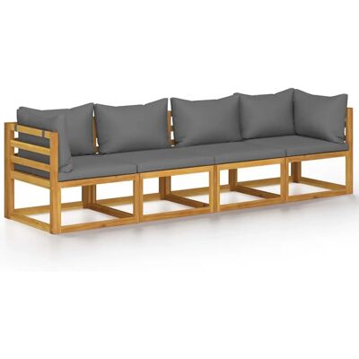 VidaXL Buitenmeubels - Modulaire Tuinbank - Rustieke Stijl VidaXL Buitenmeubels - Modulaire Tuinbank - Rustieke Stijl