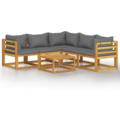 VidaXL Buitenmeubelset - Modulare Tuinstoof met Tafel VidaXL Buitenmeubelset - Modulare Tuinstoof met Tafel