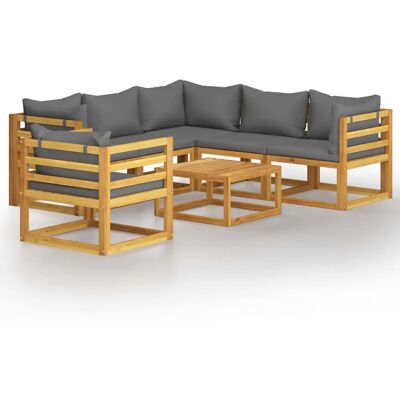 vidaXL tuinmeubelset - Weerbestendig, Massief acaciahout, Modulaire ontwerp vidaXL tuinmeubelset - Weerbestendig, Massief acaciahout, Modulaire ontwerp