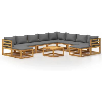 vidaXL Buitenmeubelset - Weerbestendig, Modulaire, Met Kussens vidaXL Buitenmeubelset - Weerbestendig, Modulaire, Met Kussens