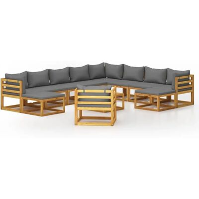 VidaXL Gartengarnitur - Robustes Akazienholz, Modulares Design VidaXL Gartengarnitur - Robustes Akazienholz, Modulares Design