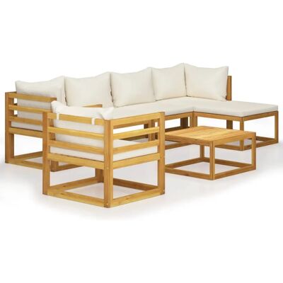 vidaXL Buitenmeubelset - Weerbestendig, Modulaire, Akaziehout vidaXL Buitenmeubelset - Weerbestendig, Modulaire, Akaziehout