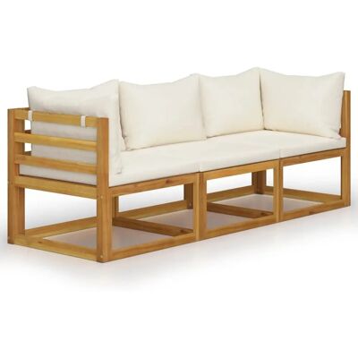 vidaXL 3057638 Buitenmeubelset - Tuinbank 3-zits met kussens vidaXL 3057638 Buitenmeubelset - Tuinbank 3-zits met kussens