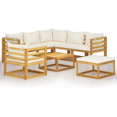 vidaXL Buitenmeubelset - Duurzaam Acaciahout, Modulair Design vidaXL Buitenmeubelset - Duurzaam Acaciahout, Modulair Design