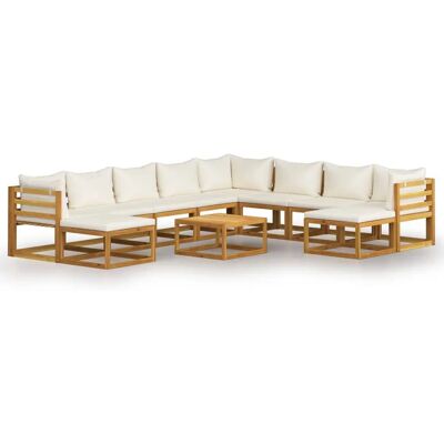 VidaXL 3057648 Outdoor Furniture Set - Modular, Wetterfest, Massiv Akazie VidaXL 3057648 Outdoor Furniture Set - Modular, Wetterfest, Massiv Akazie