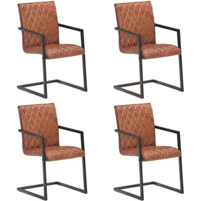 VidaXL 3057792 Chaise de salle à manger en cuir moderne - Chaise de salle à manger VidaXL 3057792 Chaise de salle à manger en cuir moderne - Chaise de salle à manger
