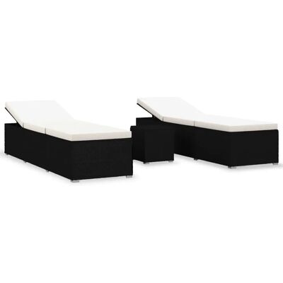 VidaXL Buitenstoel met kussens - Weerbestendig rattan loungeset VidaXL Buitenstoel met kussens - Weerbestendig rattan loungeset