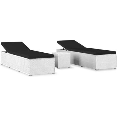 VidaXL Outdoor Lounge Set mit Kissen - Wetterfestes Rattan & Stahl VidaXL Outdoor Lounge Set mit Kissen - Wetterfestes Rattan & Stahl