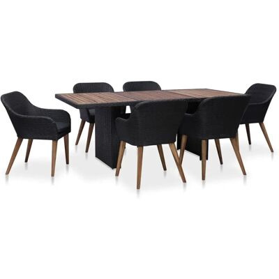 ALTRO Nova - Elegantes und robustes Essset mit Tisch und 6 ergonomischen Stühlen - Gartenausstattung ALTRO Nova - Elegantes und robustes Essset mit Tisch und 6 ergonomischen Stühlen - Gartenausstattung