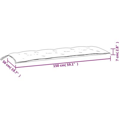 vidaXL Gartenbankkissen Anthrazit - Oxford Stoff - Bequem & Wasserabweisend - 150x50x7 cm vidaXL Gartenbankkissen Anthrazit - Oxford Stoff - Bequem & Wasserabweisend - 150x50x7 cm