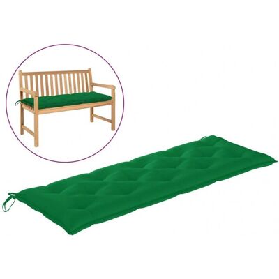 vidaXL Gartenbankkissen Grün 150x50x7 cm Oxford Stoff vidaXL Gartenbankkissen Grün 150x50x7 cm Oxford Stoff