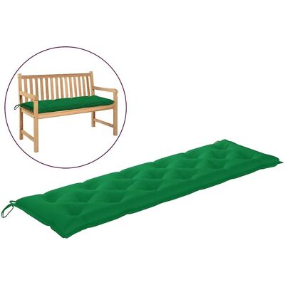vidaXL Gartenbankkissen Grün - 180x50x7 cm Oxford Stoff vidaXL Gartenbankkissen Grün - 180x50x7 cm Oxford Stoff