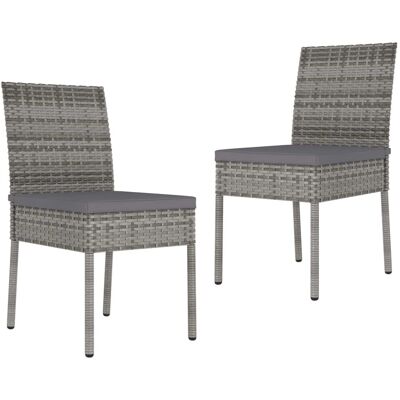 VIDAXL Nova Set 2 Essstühle - Wetterfester Kunststoffrattan VIDAXL Nova Set 2 Essstühle - Wetterfester Kunststoffrattan