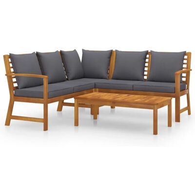 vidaXL Outdoor-Möbelset - Modulares Gartencouch mit Kissen vidaXL Outdoor-Möbelset - Modulares Gartencouch mit Kissen