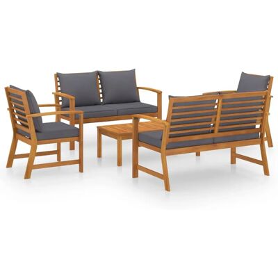 vidaXL Tuinmeubelset - Acaciahout - 5-delig vidaXL Tuinmeubelset - Acaciahout - 5-delig