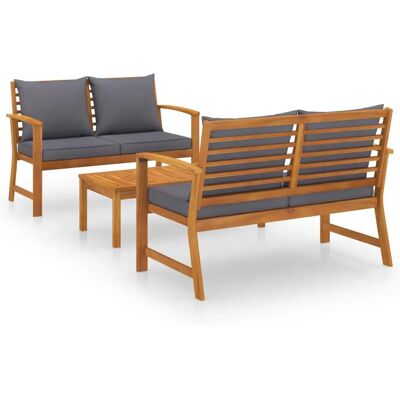 VidaXL Tuinmeubelset - Loungeset - Donkergrijs VidaXL Tuinmeubelset - Loungeset - Donkergrijs