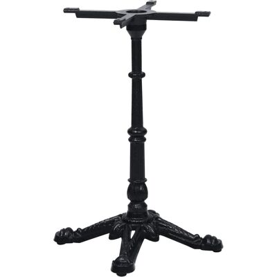 vidaXL Zwarte gietijzeren bistro tafelonderstel - 52x52x72 cm vidaXL Zwarte gietijzeren bistro tafelonderstel - 52x52x72 cm