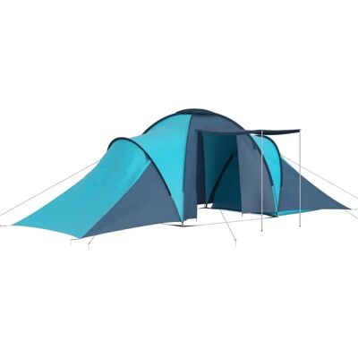 vidaXL Tenda de acampamento para 6 pessoas azul e azul claro - Tenda de camping vidaXL Tenda de acampamento para 6 pessoas azul e azul claro - Tenda de camping