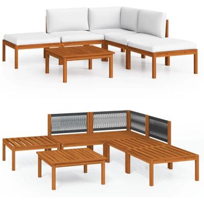 VidaXL Outdoor-Möbelset mit Kissen - Terrassen Essgruppe VidaXL Outdoor-Möbelset mit Kissen - Terrassen Essgruppe