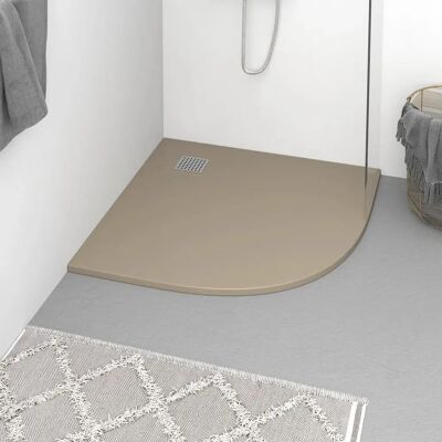 vidaXL Płyta prysznicowa SMC Brązowa 90x90 cm - Płyta prysznicowa vidaXL Płyta prysznicowa SMC Brązowa 90x90 cm - Płyta prysznicowa