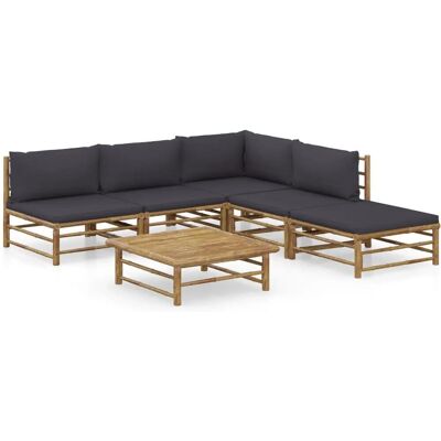 vidaXL Gartenmöbel-Set - Bambus Lounge - Gartenpatio vidaXL Gartenmöbel-Set - Bambus Lounge - Gartenpatio