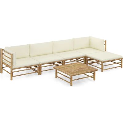 vidaXL Gartenmöbelset - Modular Bambus Lounge - Gartenmöbelset vidaXL Gartenmöbelset - Modular Bambus Lounge - Gartenmöbelset