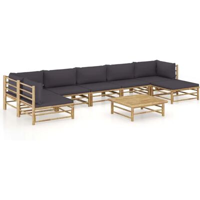 VidaXL Outdoor-Möbelset - Robustes Bambus-Modul-Lounge VidaXL Outdoor-Möbelset - Robustes Bambus-Modul-Lounge